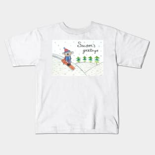 skiiing koala Kids T-Shirt